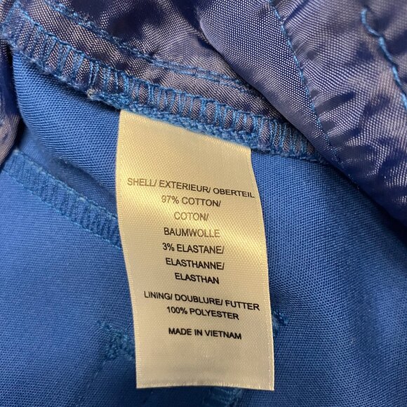 Adrianna Papell womens Blue capri stretch office career Size 4 - Picture 4 of 5